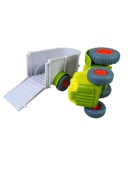 HABA 303131 Traktor mit Anhänger Holzspielzeug