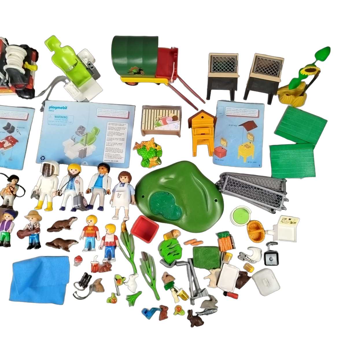 Playmobil Bundle Feuerwehr 6818 6662 5398 6948 Set von 7 Figuren