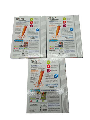Ravensburger Bundle tiptoi Tiefsee & Dino-Stadt Set von 3 Lernbüchern