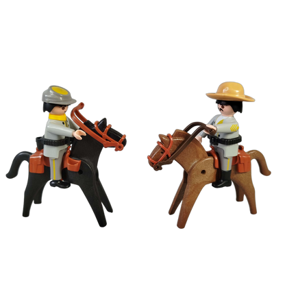 Playmobil Western Soldaten Figuren & Pferde mit Zubehör