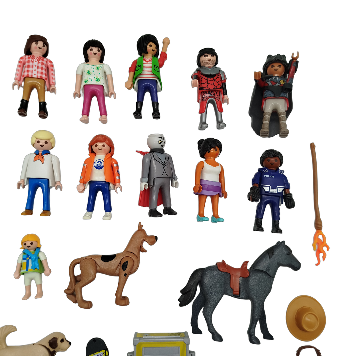 Playmobil Bundle Polizei & Ritter großes Set Figuren & Zubehör