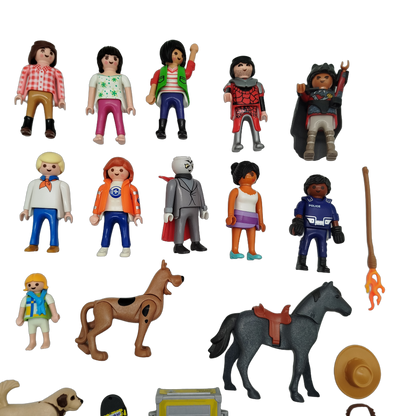 Playmobil Bundle Polizei & Ritter großes Set Figuren & Zubehör