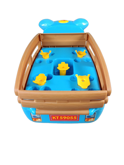 Kiddieland Bundle Safari Nilpferd Set von 6 Rutscher & Tierfiguren