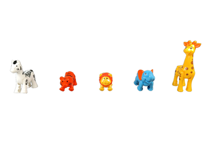 Kiddieland Bundle Safari Nilpferd Set von 6 Rutscher & Tierfiguren