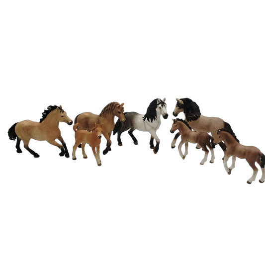 Schleich Tiere Bundle Pferde & Fohlen 7 Teile