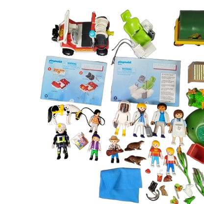 Playmobil Bundle Feuerwehr 6818 6662 5398 6948 Set von 7 Figuren