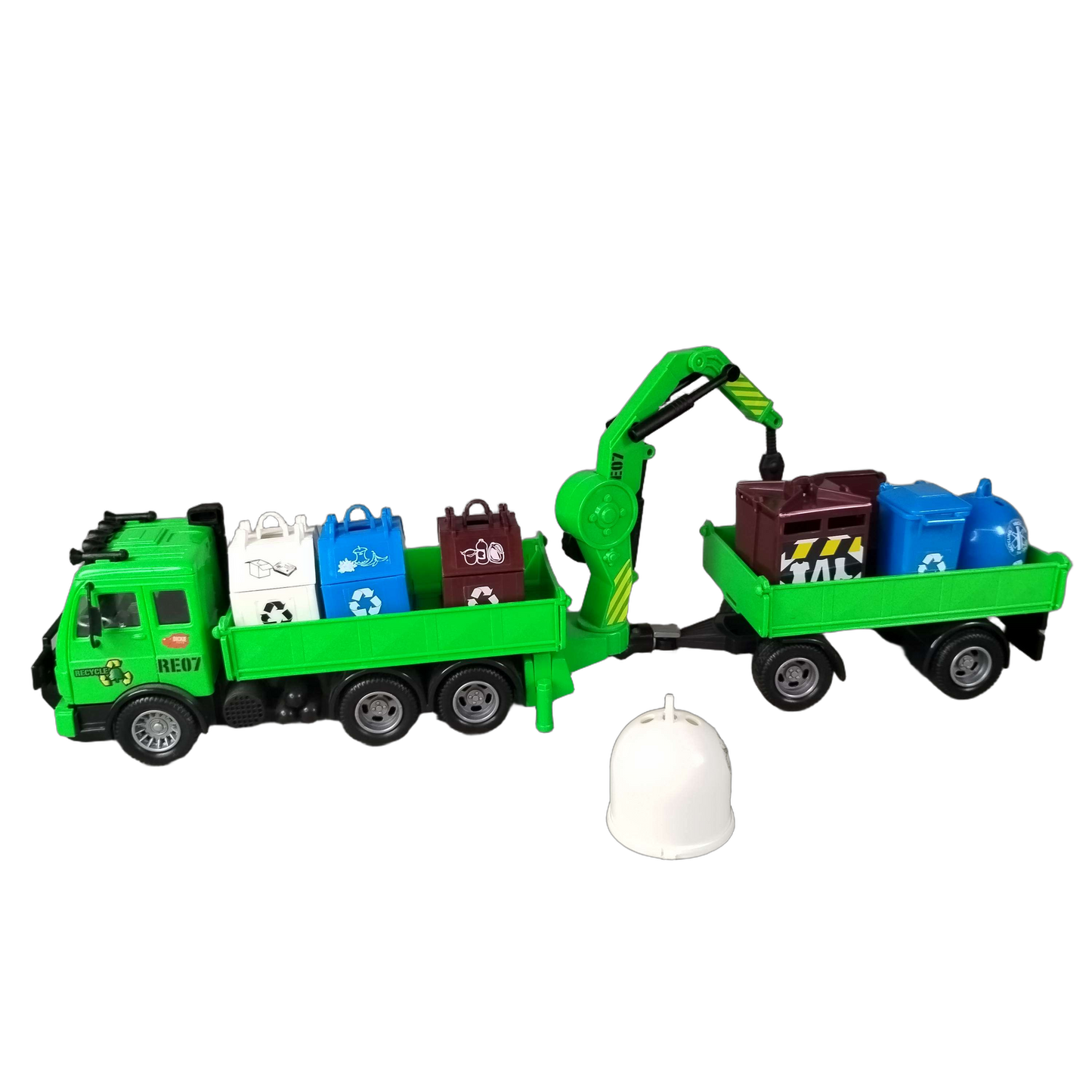 Bundle Müllabfuhr LKW Kran Anhänger Recyclingbehälter