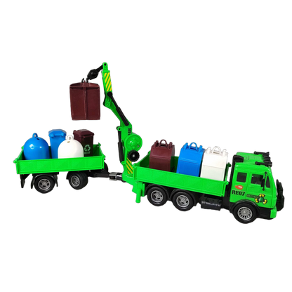 Bundle Müllabfuhr LKW Kran Anhänger Recyclingbehälter