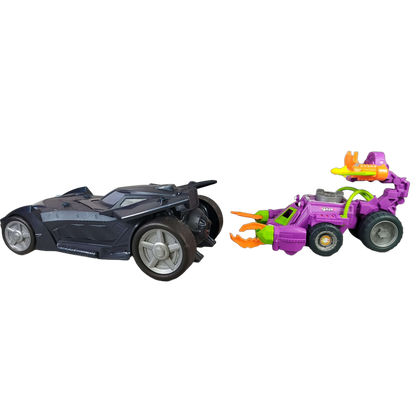 Bundle Batman Set von 8 Actionfiguren & Batmobile Fahrzeuge