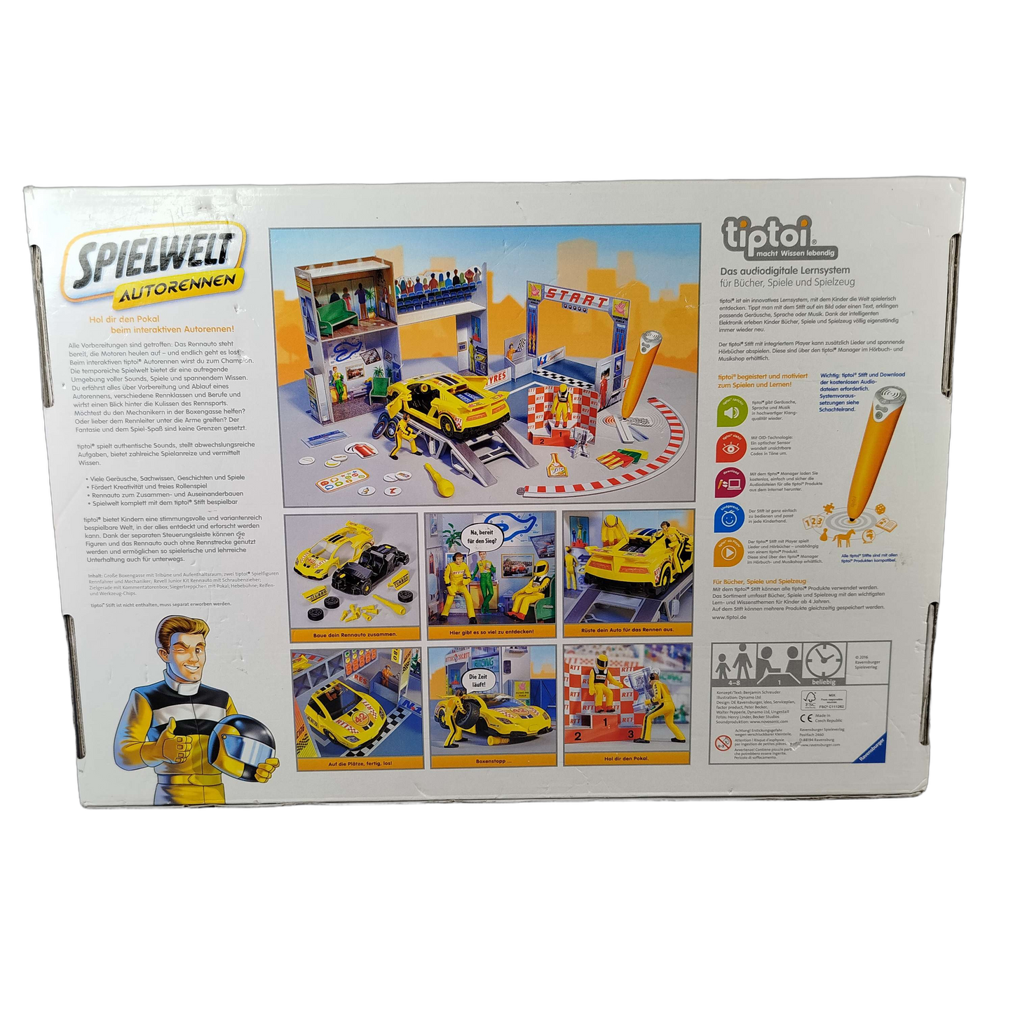 Ravensburger tiptoi Spielwelt Autorennen 00 701 3 Lernspiel