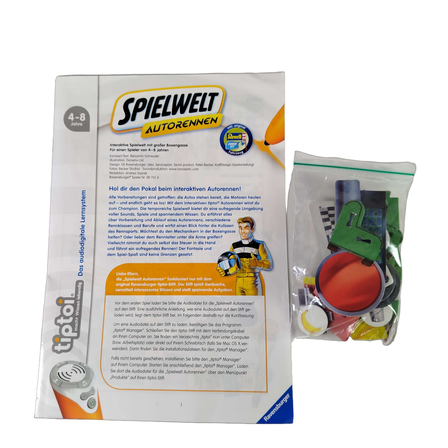 Ravensburger tiptoi Spielwelt Autorennen 00 701 3 Lernspiel