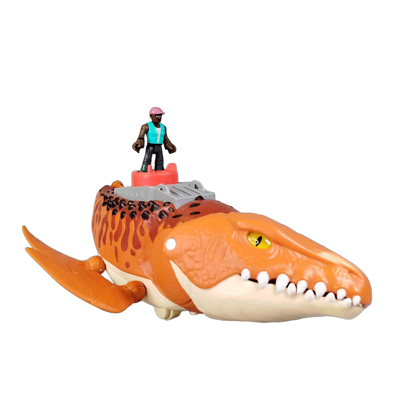 Fisher-Price Imaginext Jurassic World Mosasaurus & Kenji Figuren