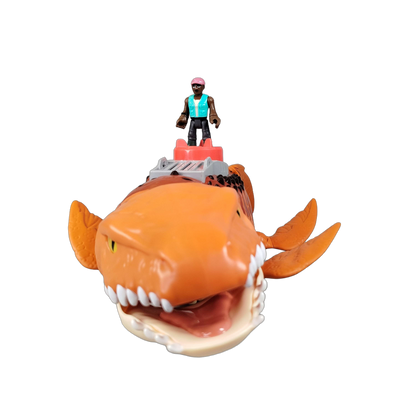 Fisher-Price Imaginext Jurassic World Mosasaurus & Kenji Figuren
