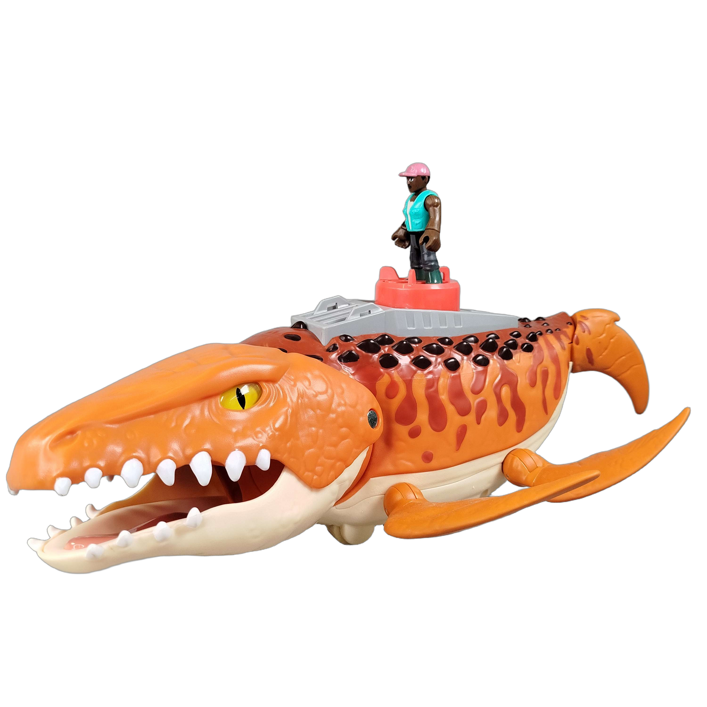 Fisher-Price Imaginext Jurassic World Mosasaurus & Kenji Figuren