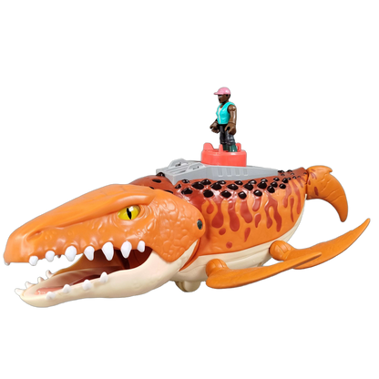 Fisher-Price Imaginext Jurassic World Mosasaurus & Kenji Figuren