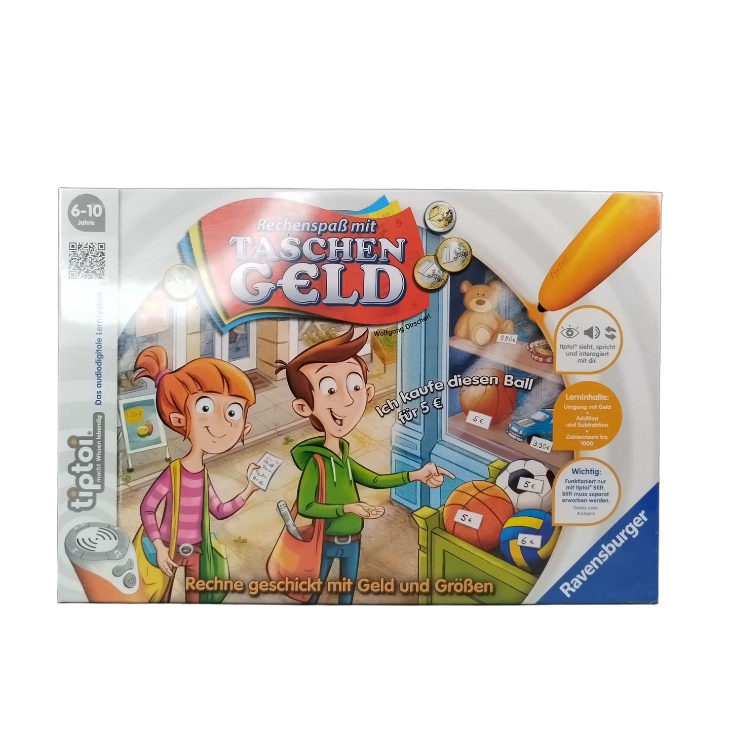 Ravensburger tiptoi Rechenspaß Taschengeld Buch, Neu