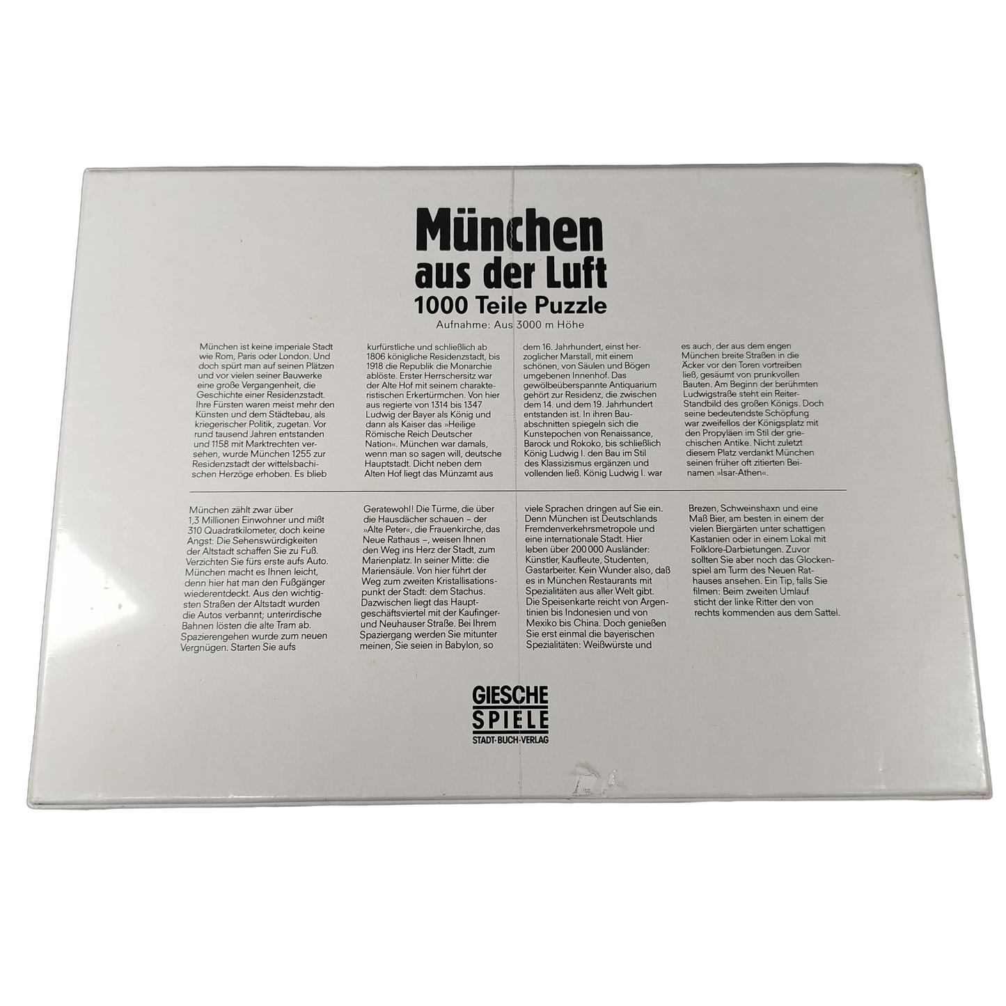 München aus der Luft 1000 Teile Puzzle Neu
