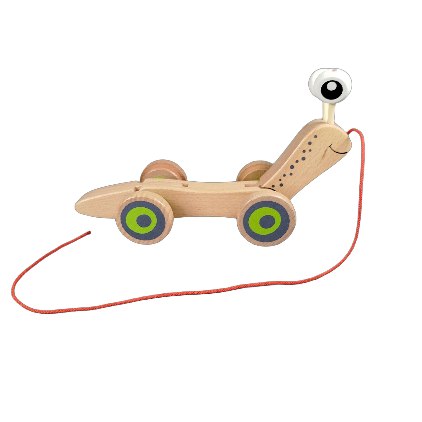 Hape Nachzieh-Schnecke Sortiertrommel Holz Motorikspiel