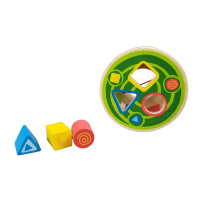 Hape Nachzieh-Schnecke Sortiertrommel Holz Motorikspiel