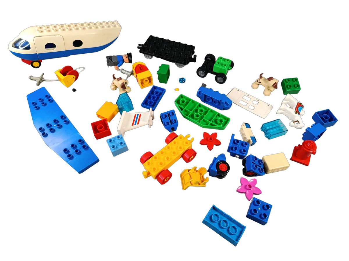 Konvolut LEGO Duplo ca. 0,7 kg Flugzeug & Figuren