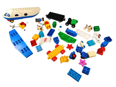 Konvolut LEGO Duplo ca. 0,7 kg Flugzeug & Figuren