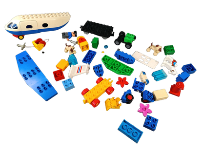 Konvolut LEGO Duplo ca. 0,7 kg Flugzeug & Figuren