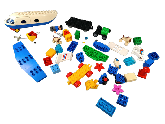 Konvolut LEGO Duplo ca. 0,7 kg Flugzeug & Figuren