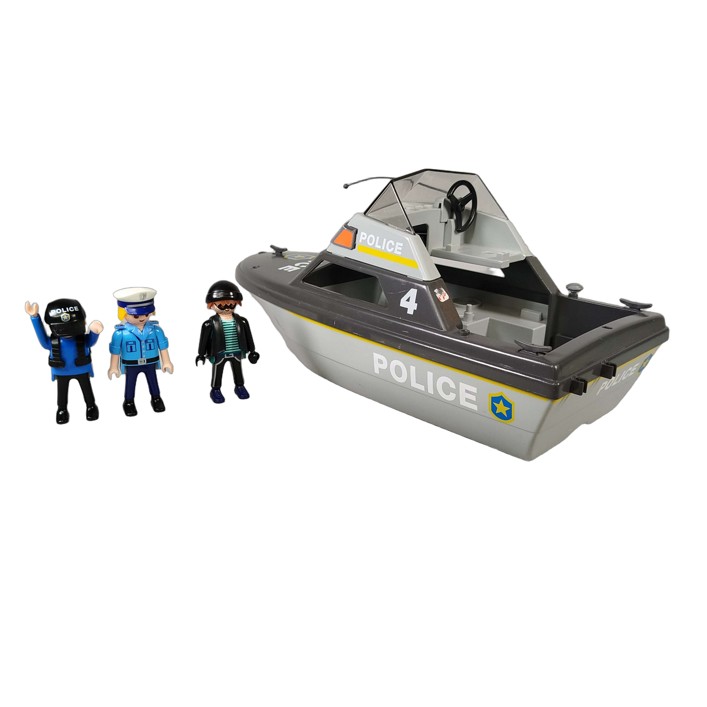 Playmobil Bundle Polizei Set Helikopter, Boot & Figuren