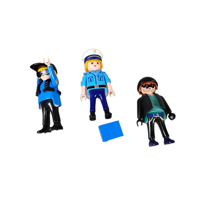Playmobil Bundle Polizei Set Helikopter, Boot & Figuren
