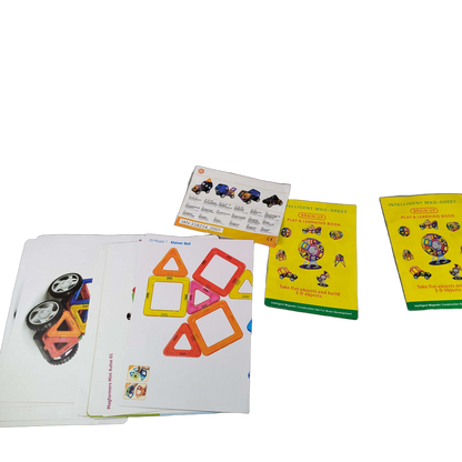 Magformers & Playtive Bundle Magnetfliesen großes Set Fahrzeugteile