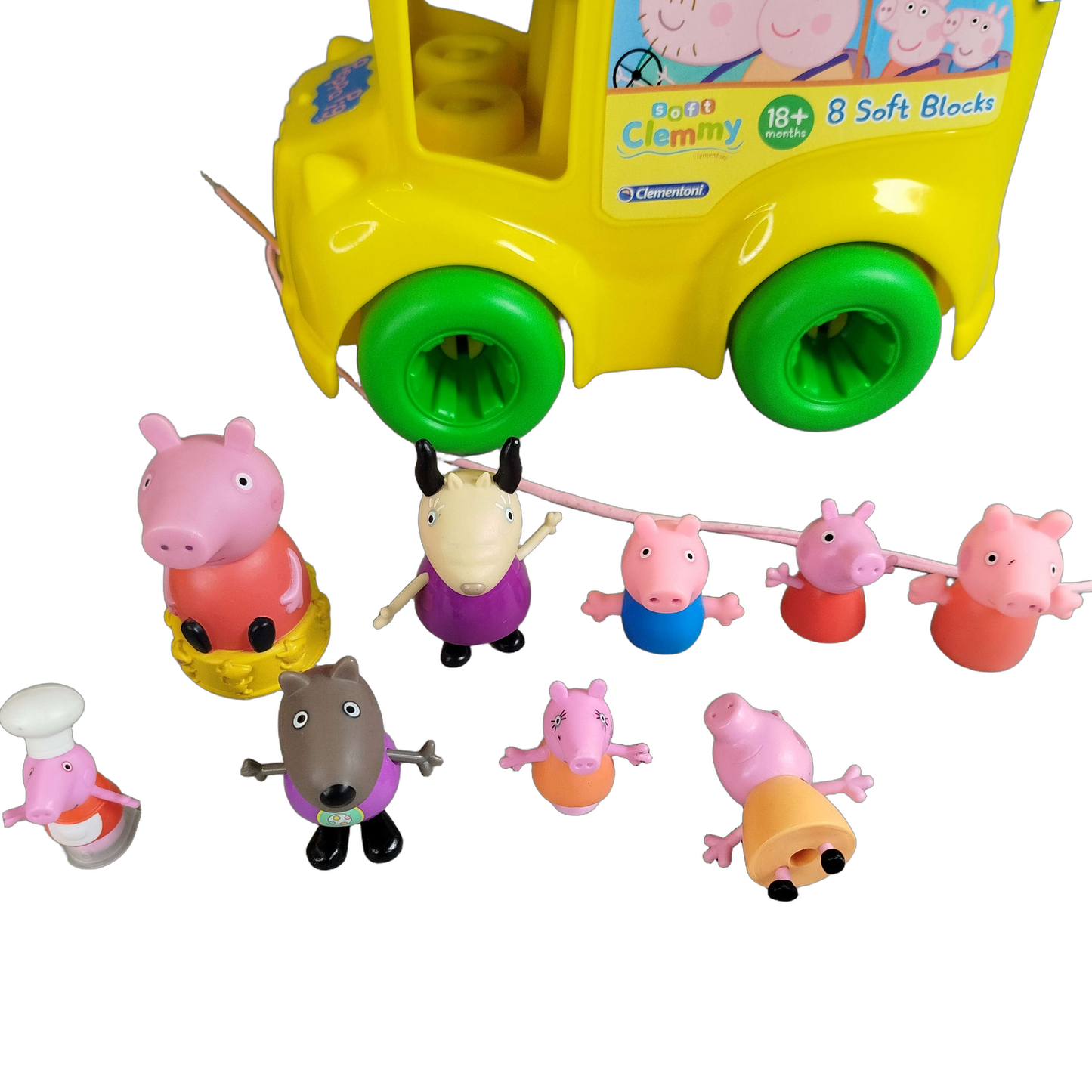 Peppa Pig Bundle Bus Schule & Figuren