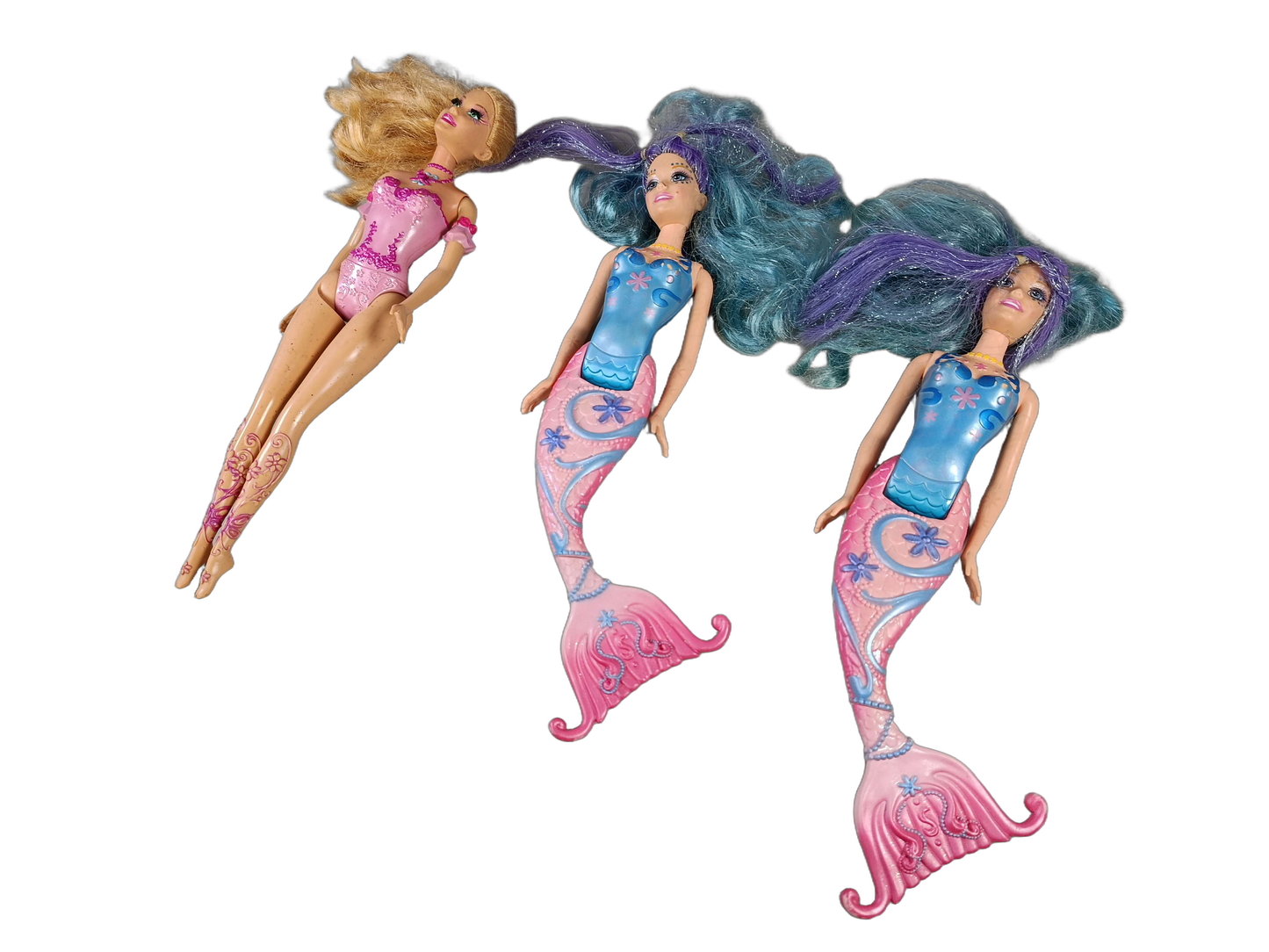 Mattel Bundle Meerjungfrauen & Feen Set von 7 Puppen