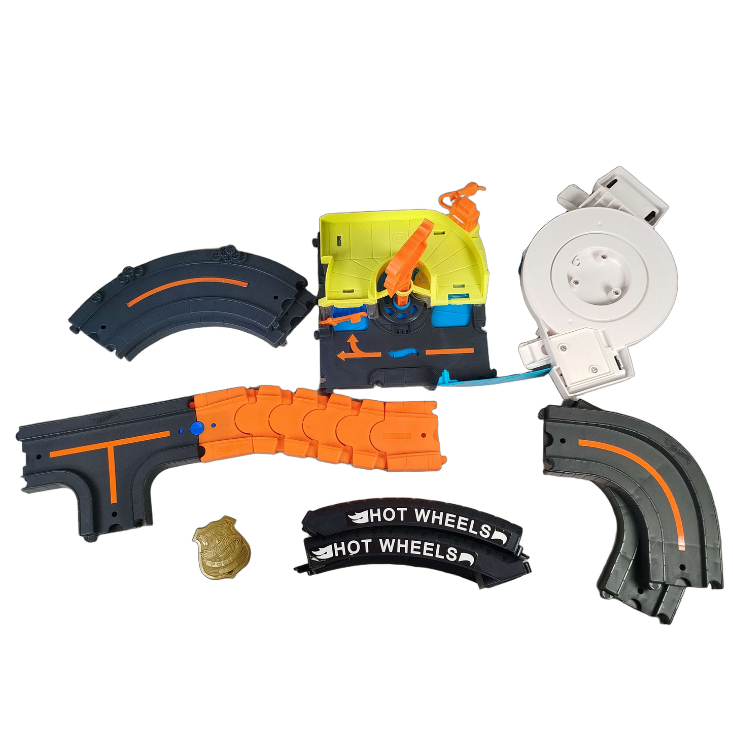 Hot Wheels Bundle großes Set Autorennbahn mit Spiralstarter