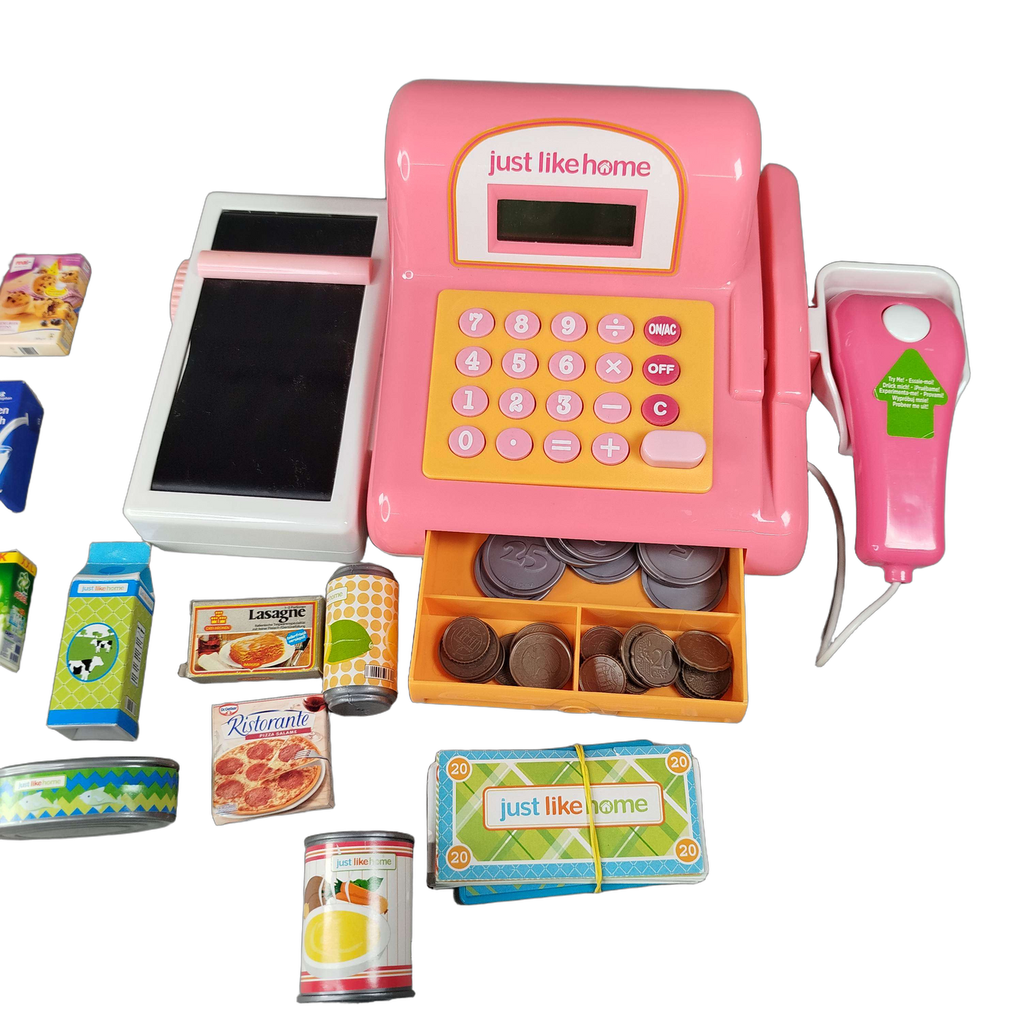 Just Like Home Bundle Kaufmannskasse mit Scanner & Zubehör