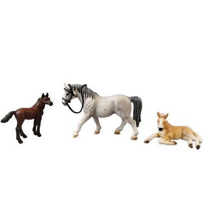 Schleich Tiere Bundle Pferde & Ponys Mustang & Fohlen 6 Teile Figuren