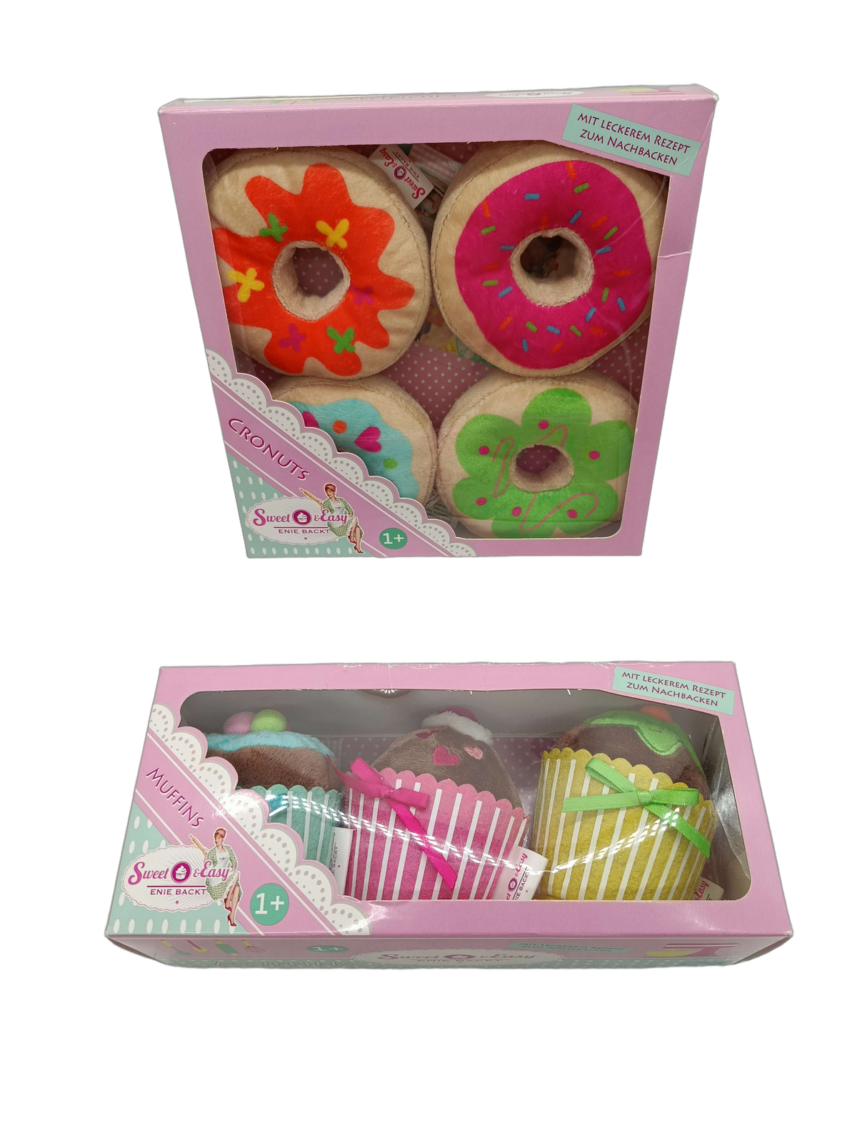 Sweet & Easy Enie backt Bundle Backen 68004 68003 Set von 2 Plüsch Neu