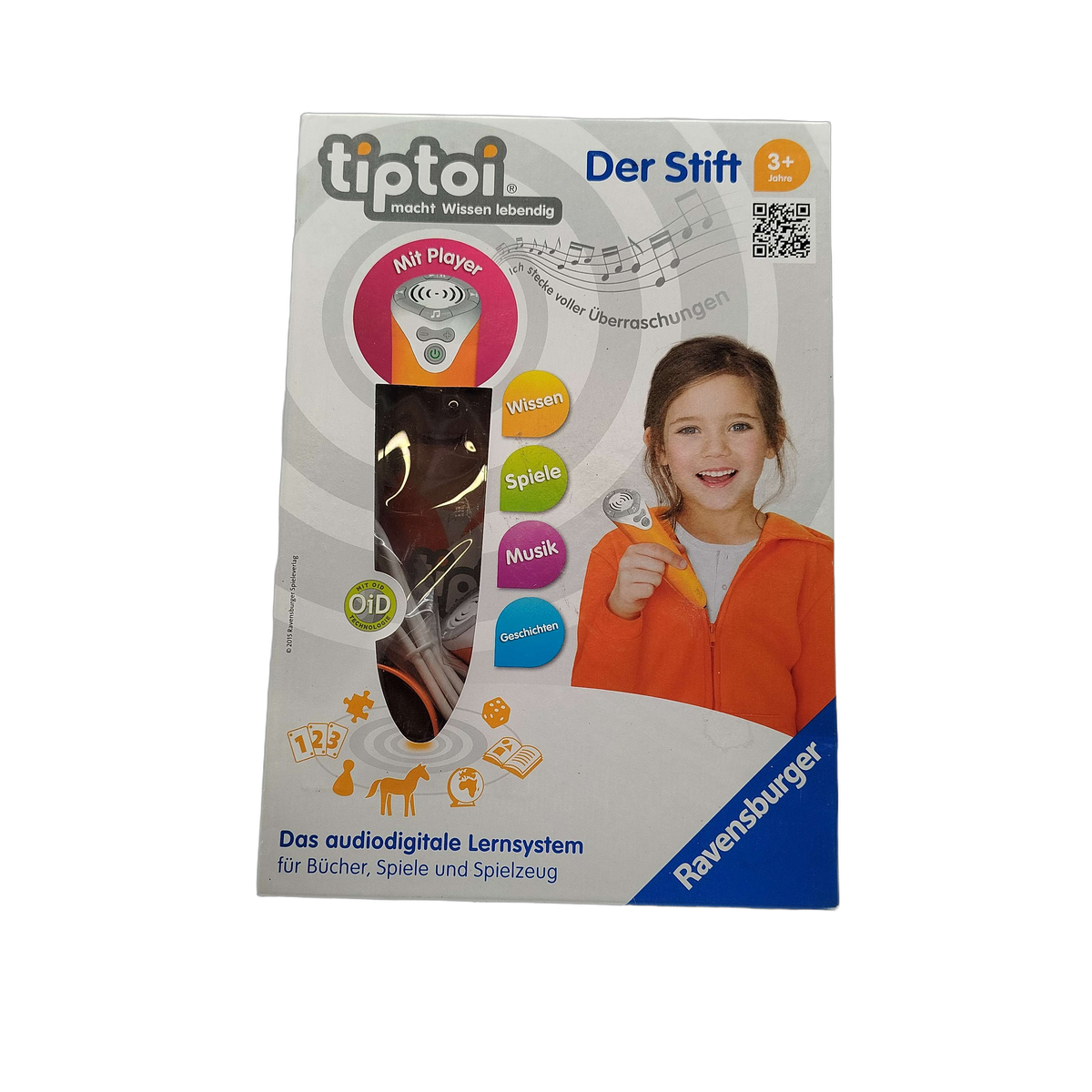 Ravensburger tiptoi Stift mit Player Lernstift mit Zubehör