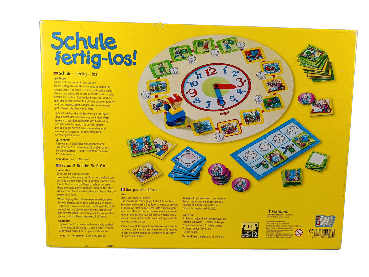 HABA Schule – fertig – los! 4587 Lernspiel & Kinderspiel