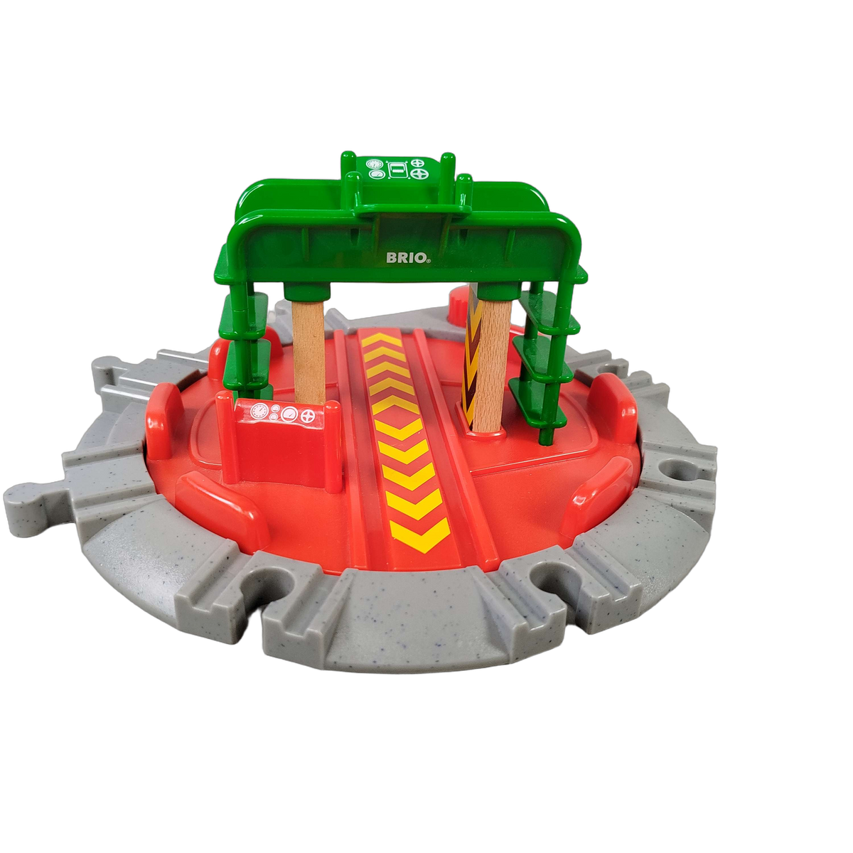 BRIO 33476 Lok-Drehscheibe mit Kontrollbrücke