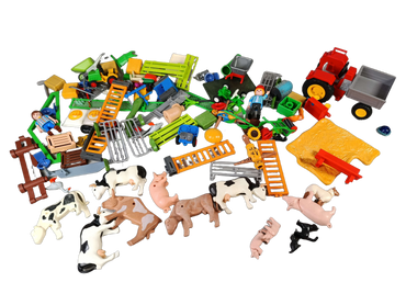 Playmobil Bundle Bauernhof 5119 70495 Set von 2 Traktor & Silo
