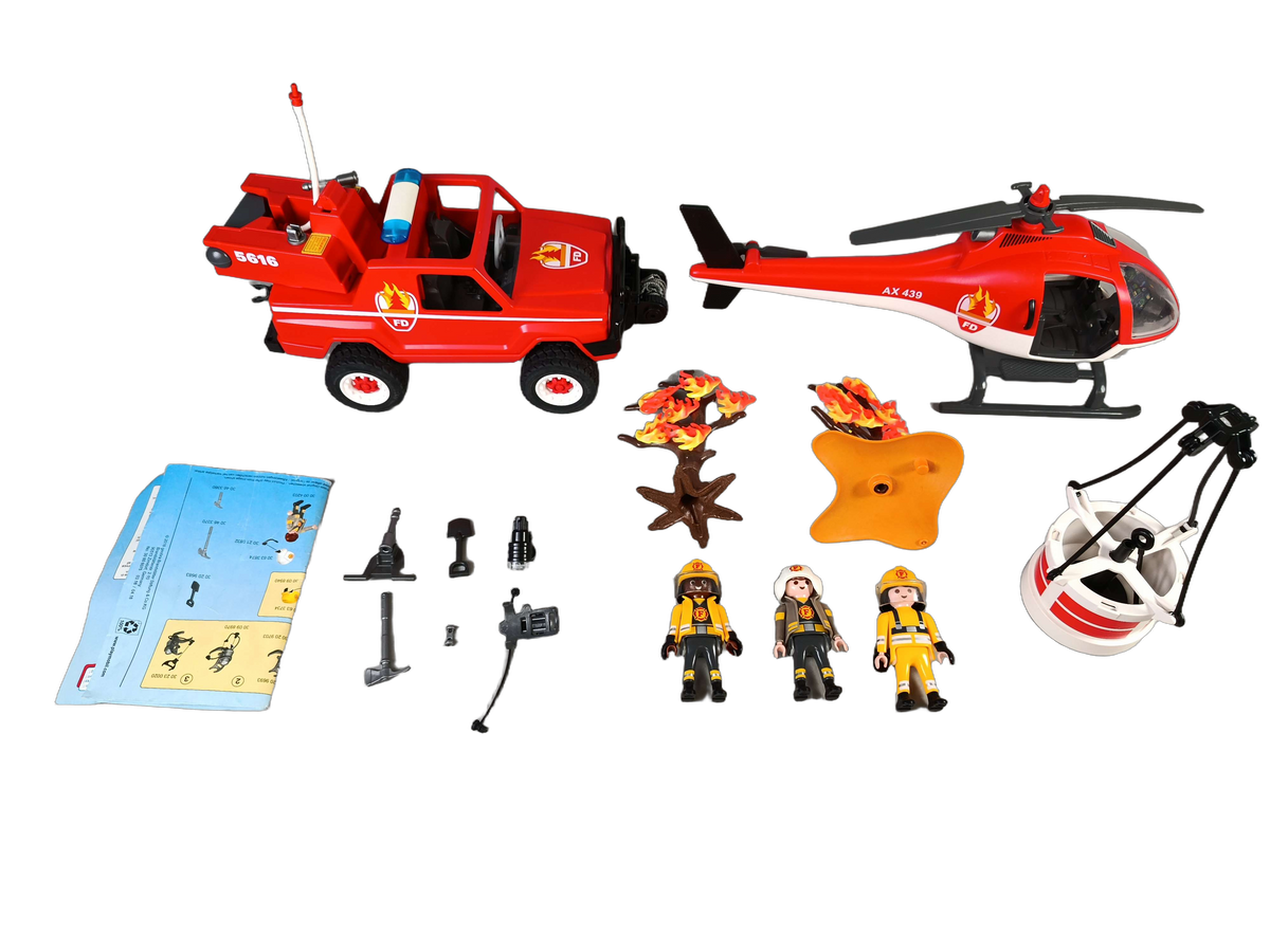 Playmobil Feuerwehr 9518 Spielset Fahrzeug & Hubschrauber