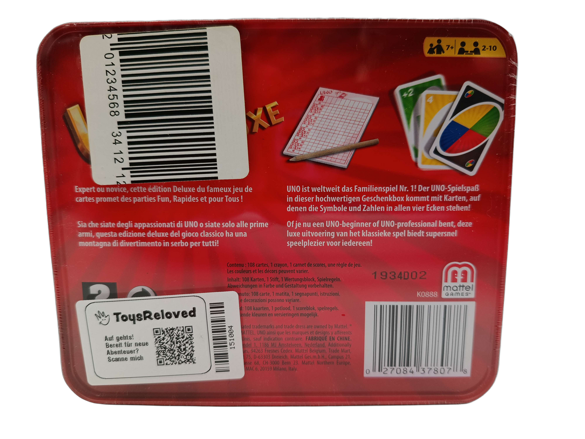 Mattel UNO Deluxe Kartenspiel, Neu