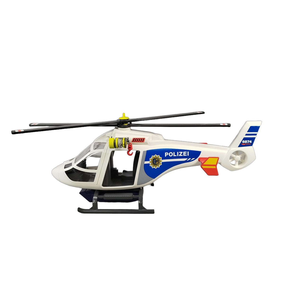 Playmobil 6874 Polizei-Helikopter mit LED-Suchscheinwerfer