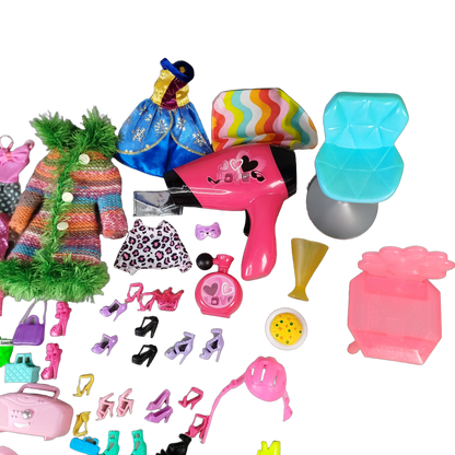 Bundle Chelsea Set Puppe, Föhn, Kleidung & Zubehör