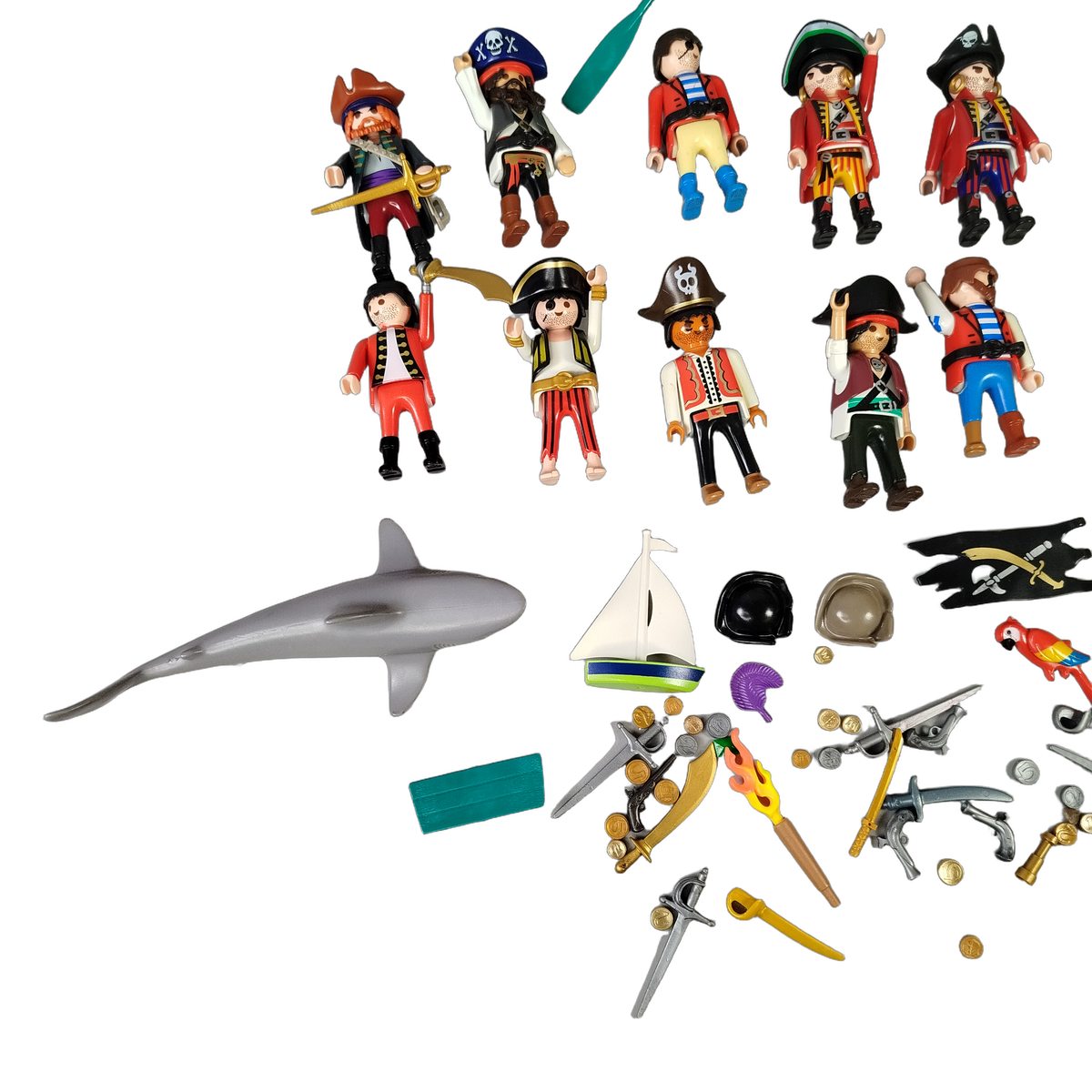 Playmobil Bundle Piraten 10x Figuren, Boot & Zubehör