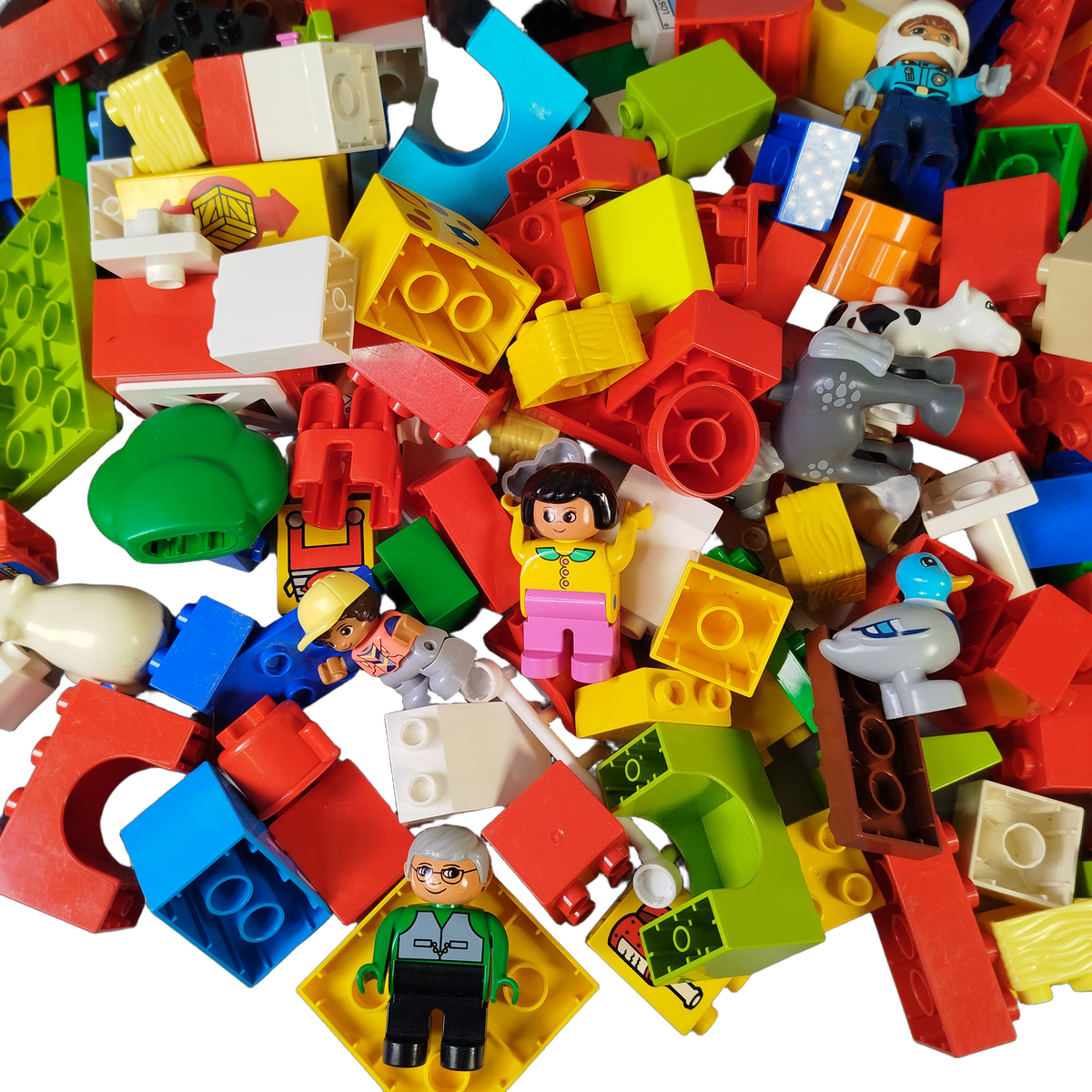 Konvolut LEGO Duplo ca. 2 kg, Bausteine & Figuren, ab 2 Jahre