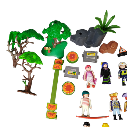 Playmobil Bundle 21x Figuren & Zubehör mit Landschaftsteilen