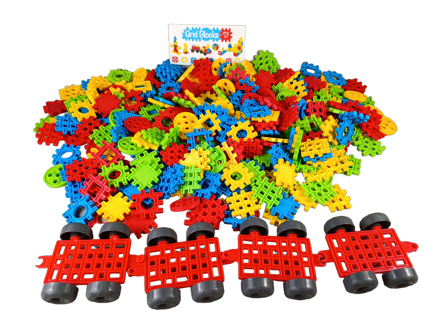 Mochtoys Grid Blocks 170 Teile Bausteine