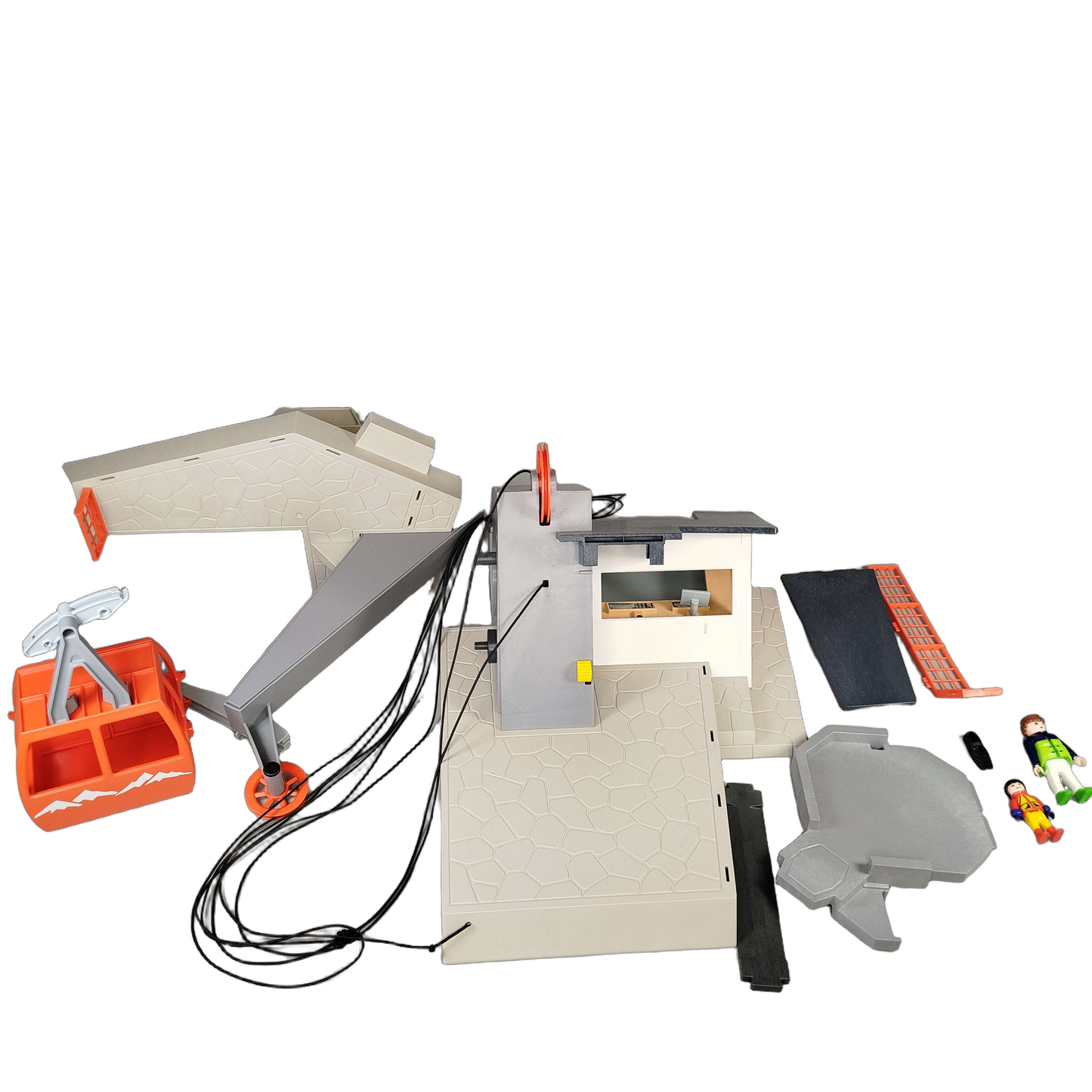 Playmobil Bundle Seilbahn Spielset Gondel & 2 Figuren