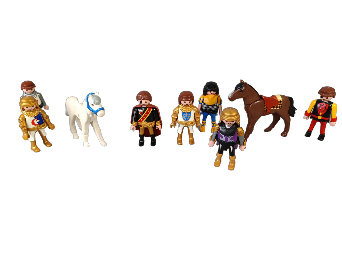 Playmobil Bundle Ritter & Mittelalter Set Figuren, König & Pferd